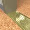 NGP 813 Utility Threshold in BR Finish applied to floor of door entrance