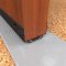 NGP 816 Door Shoe Sweep , U Shaped Aluminum Casing with Thermal Break, .5" Vinyl Seal in DKB Finish applied to bottom of door