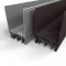 NGP 92TWH Door Shoe Sweep, U Shaped Aluminum with 2" Kickplate and a .6875" Nylon Brush and Thermoplastic Triple Fin Seal