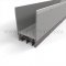 GP 92TWH Door Shoe Sweep, U Shaped Aluminum with 2" Kickplate and a .6875" Nylon Brush and Thermoplastic Triple Fin Seal in Anodized Aluminum Finish