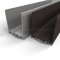NGP 92V Door Shoe Sweep, U Shaped Aluminum with 2" Kickplate and a .5" Vinyl Seal