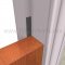 NGP 9800 Adhesive Fire Seal in Brown Color applied to frame of door