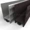NGP 99NWH Door Shoe Sweep, U Shaped Aluminum with 2.75" Rigid Kickplate and .75" Neoprene and Nylon Brush Seal