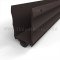 NGP 99N Door Shoe Sweep, U Shaped Aluminum with 2.75" Kickplate and .75" Neoprene Seal in DKB Finish