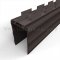 NGP 99T Door Shoe Sweep, U Shaped Aluminum with 2.75" Rigid Kickplate and .6875" Thermoplastic Notched Triple Fin Seal in DKB Finish