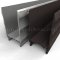 NGP 99WH Door Shoe Sweep, U Shaped Aluminum with 2.75" Rigid Kickplate and .6875" Nylon Brush Seal