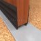 NGP 99WH Door Shoe Sweep, U Shaped Aluminum with 2.75" Rigid Kickplate and .6875" Nylon Brush Seal in DKB Finish applied to bottom of door