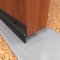 NGP C697 Door Gasket, .75" Aluminum Casing with .5625" Nylon Brush Seal and EPDM Rubber Insert in DKB Finish applied to bottom of door