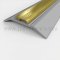 Threshold cap mounted on saddle threshold