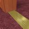 Pemko 2364 Carpet Divider on Carpet with Wooden Door