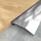 Pemko 254SS Stainless Steel Half Threshold on Wooden Floor
