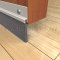 Barzen #SBS20 Door Bottom with Brush Applied on Wooden Door