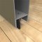 NGP D648 Door Sweep in DKB Finish mortised to hollow metal door