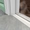 Aluminum Mill Finish Acoustic Threshold #2009PK Applied on Exterior Door