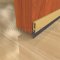 Gold Anodized Aluminum Door Bottom #29326V Applied on Interior Wooden Door