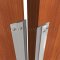 Seals the gap between pair of double doors