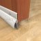 Aluminum Door Bottom Sweep with Rain Drip Cap on Interior Door