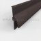 Dark Bronze Anodized Door Bottom Sweep with Rain Drip Cap and Eco-V Vinyl Seal