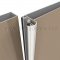 Open View of Locking Meeting Stile, Clear Anodized Aluminum