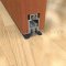 Automatic Door Bottom 434NBL with Double Nylon Brush Seal Applied in Wooden Door with Seal Lowered