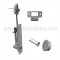 Rockwood Self Latching Flush Bolt with Bottom Fire Bolt for Metal Doors in US26 finish