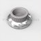 Satin Nickel Solid Cast Wall Door Stop With Concave Bumper