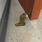 Rockwood 485 Heavy Duty Cast Brass Floor Mounted Door Stop With Keeper Applied