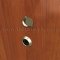 Rockwood 190° Door Viewer with Cover #626 in Bright Brass applied to Interior Door 
