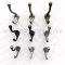 Rockwood Medium Sized Double Coat Hook with 3-1/8" Projection 