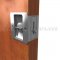 Rockwood Pocket Door Pull with Privacy Latch in US26 finish applied to interior door