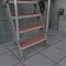 Application Image for Wooster 861 Ladder Tread in Dark Red, 6" Width