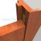 On lock-side jamb of door