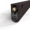 Dark Bronze Anodized Door Bottom  with High Sound Control Solid Neoprene Seal #368