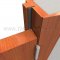 On hinge side