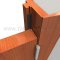 Black weatherstripping Barzen #WK30 installed on a door