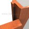 On swing side, open position Barzen #WK30 Kerf Weatherstripping