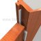Barzen #WK30 Kerf Weatherstripping On hinge side, open position