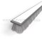 Gray Adhesive Weatherstrip with Pile Brush Seal