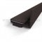 L Shaped Door Shoe 154 with Pile Brush Seal in Dark Bronze Anodized Finish