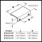 Product Specs for Hafele Tab Collection Aluminum Cabinet Pull