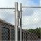 Locinox CLB-MAMMOTH Bracket installed on round chain link fence