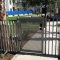 Locinox LFKQX1 Gate Lock installed on residential gate