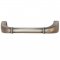 Hafele Keystone Collection Cabinet Pull in Satin Pewter