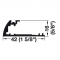 Hafele Front Guide Track for EKU Libra 20 H Product Specs