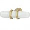 Marbleized White/Gold Champagne