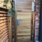 Locinox MAG Gate Lock installed on wooden gate