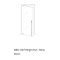 Rockwood LP6061 Half Height, Locking Door Pull, English Bridle Leather Wrapped - Round, Bolts Down