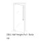 Rockwood LP6161 Horizontal Push/Pull Bar Option, Half Height, Bolts Up, Post Mount