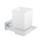 Deltana 55D Bath Series, Frosted Glass Tumbler Set Polished Chrome (US26) Finished