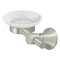 Deltana 88 Bath Series, Frosted Glass Soap Dish Satin Nickel (US15)	 Finished